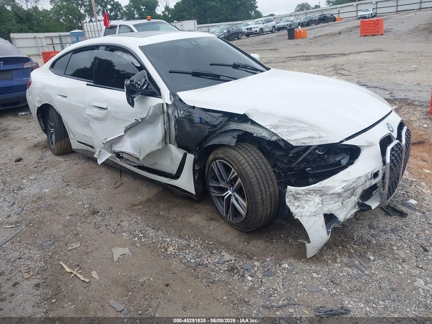 2023 BMW 4er VIN WBA63AV06PFP33030 IAAI salvage auction — FRONT & REAR, Salvage (Georgia), sold $6,000 on 2026-07-29 (photo 1)
