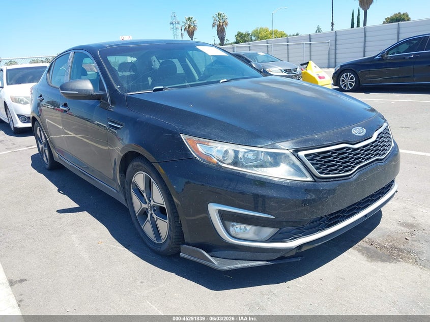 2011 Kia Optima hybrid VIN KNAGM4AD6B5001894 IAAI salvage auction — REAR END, Salvage (California), sold $375 on 2026-07-21 (photo 1)