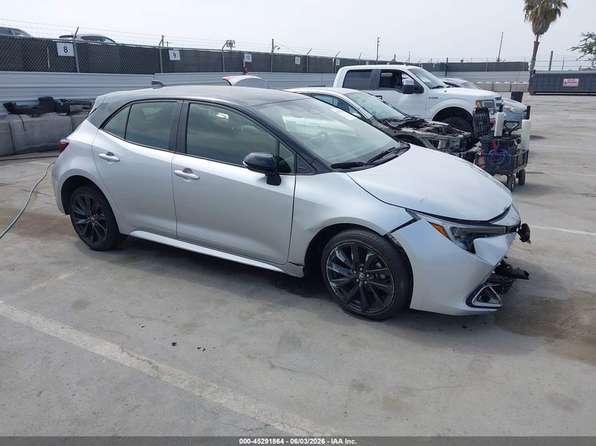 2024 Toyota Corolla VIN JTNC4MBE6R3216749 IAAI salvage auction — FRONT & REAR, Salvage (California), sold $2,500 on 2026-07-15 (photo 1)