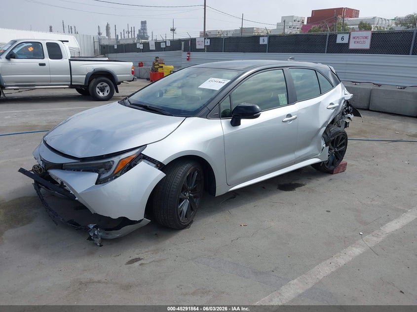2024 Toyota Corolla VIN JTNC4MBE6R3216749 IAAI salvage auction — FRONT & REAR, Salvage (California), sold $2,500 on 2026-07-15 (photo 2)
