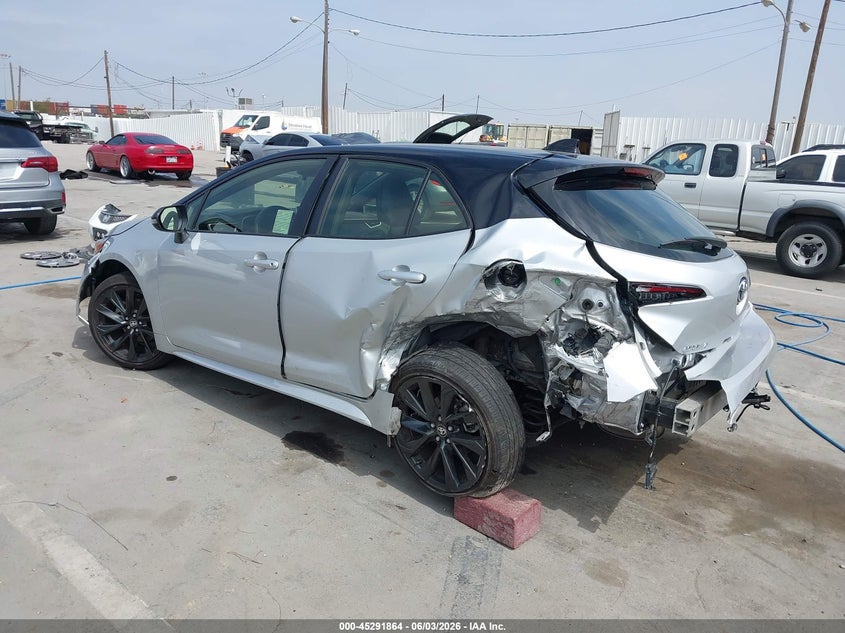 2024 Toyota Corolla VIN JTNC4MBE6R3216749 IAAI salvage auction — FRONT & REAR, Salvage (California), sold $2,500 on 2026-07-15 (photo 3)