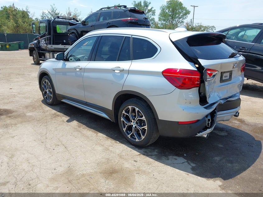 2021 BMW X1 VIN WBXJG7C06M5T46361 IAAI salvage auction — REAR END, Salvage Title, sold $7,225 on 2026-07-21 (photo 3)
