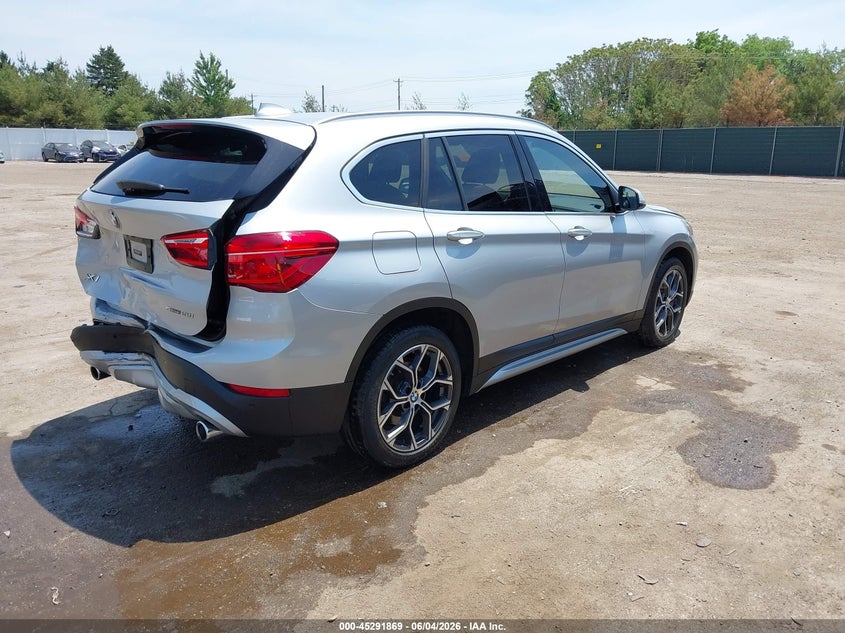 2021 BMW X1 VIN WBXJG7C06M5T46361 IAAI salvage auction — REAR END, Salvage Title, sold $7,225 on 2026-07-21 (photo 4)