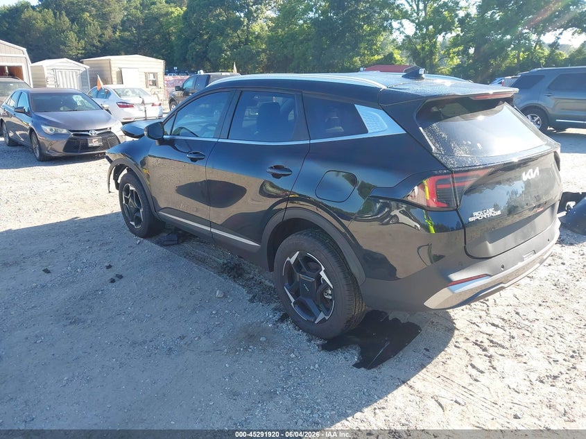 2026 Kia Sportage VIN KNDPVDDG1T7333138 IAAI salvage auction — ENGINE DAMAGE, Salvage Title, sold $5,000 on 2026-07-31 (photo 3)