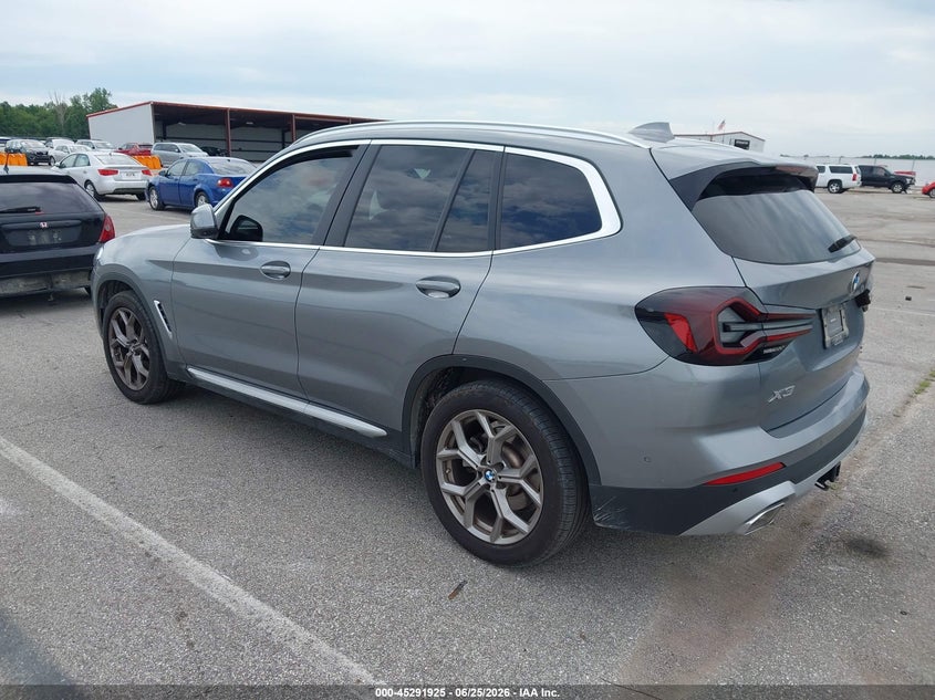 2023 BMW X3 VIN 5UX53DP00P9S55312 IAAI salvage auction — FRONT END, Salvage (Indiana), sold $9,300 on 2026-07-30 (photo 3)