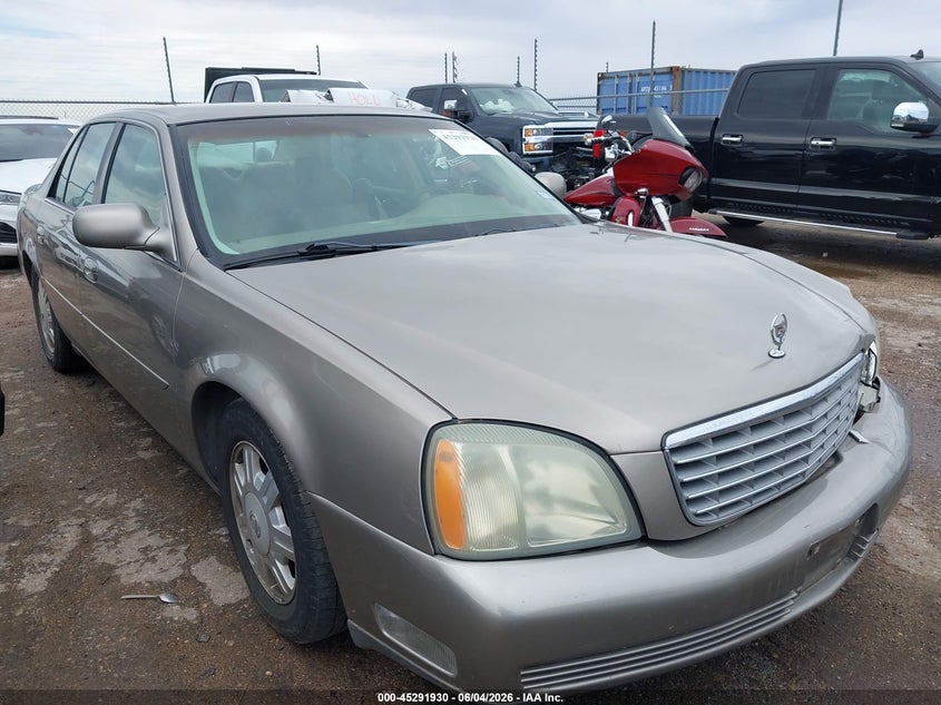 2004 Cadillac Deville VIN 1G6KD54Y94U199996 IAAI salvage auction — LEFT FRONT, Original (Texas), sold $850 on 2026-09-22 (photo 1)