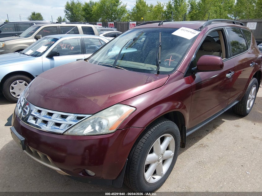 2005 Nissan Murano VIN JN8AZ08W15W416375 IAAI salvage auction — NORMAL WEAR, Clear (Colorado), sold $325 on 2026-07-14 (photo 2)