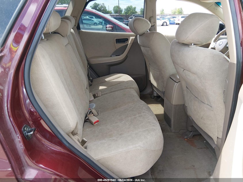 2005 Nissan Murano VIN JN8AZ08W15W416375 IAAI salvage auction — NORMAL WEAR, Clear (Colorado), sold $325 on 2026-07-14 (photo 8)