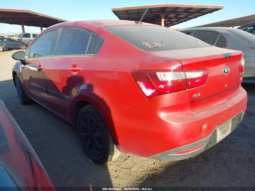 2014 Kia Rio VIN KNADM4A34E6358371 IAAI salvage auction — NORMAL WEAR, Salvage Title, sold $25 on 2026-07-28 (photo 3)