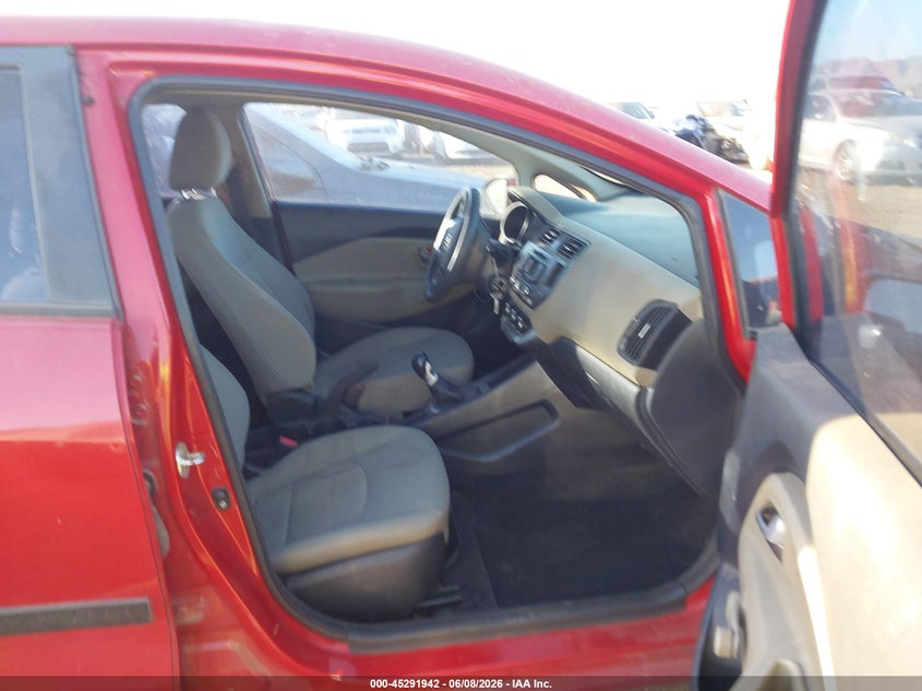 2014 Kia Rio VIN KNADM4A34E6358371 IAAI salvage auction — NORMAL WEAR, Salvage Title, sold $25 on 2026-07-28 (photo 5)