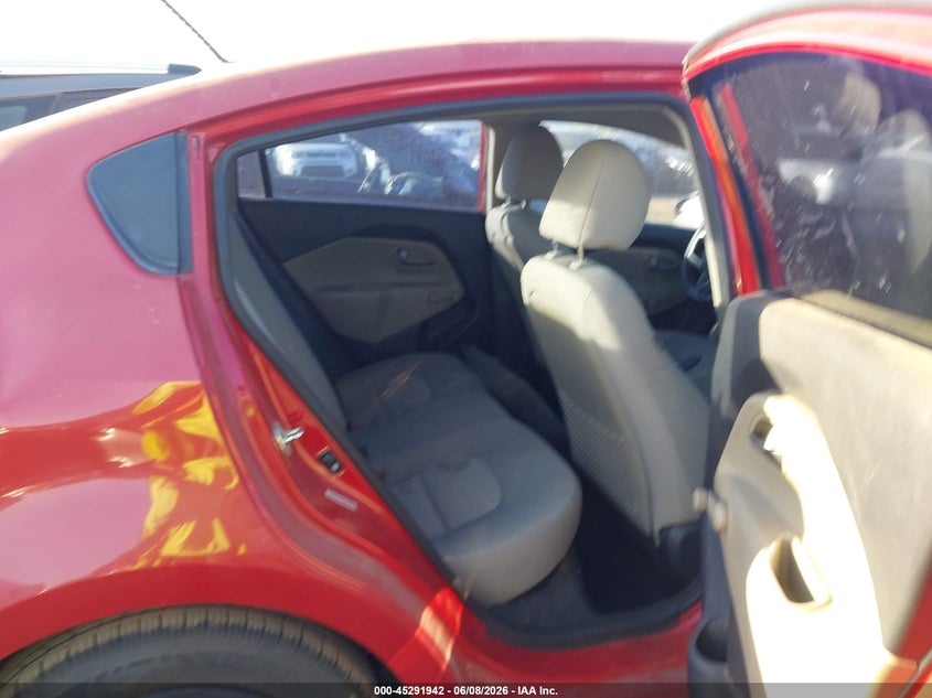 2014 Kia Rio VIN KNADM4A34E6358371 IAAI salvage auction — NORMAL WEAR, Salvage Title, sold $25 on 2026-07-28 (photo 8)