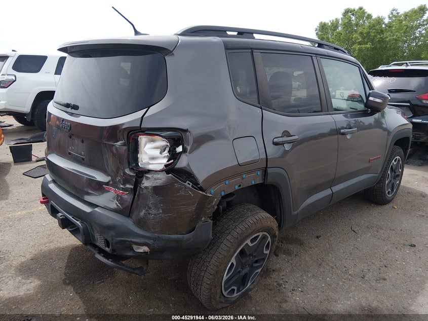 2017 Jeep Renegade VIN ZACCJBCB8HPF26420 IAAI salvage auction — RIGHT REAR, Salvage Title, sold $1,475 on 2026-07-21 (photo 4)