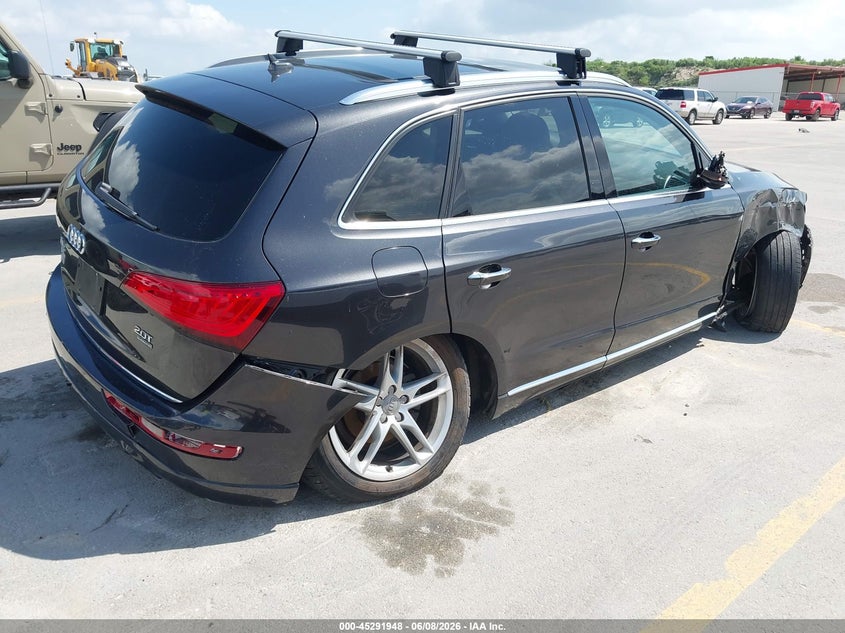 2016 Audi Q5 VIN WA1C2AFP6GA016610 IAAI salvage auction — FRONT & REAR, Salvage (Texas), sold $350 on 2026-07-30 (photo 4)