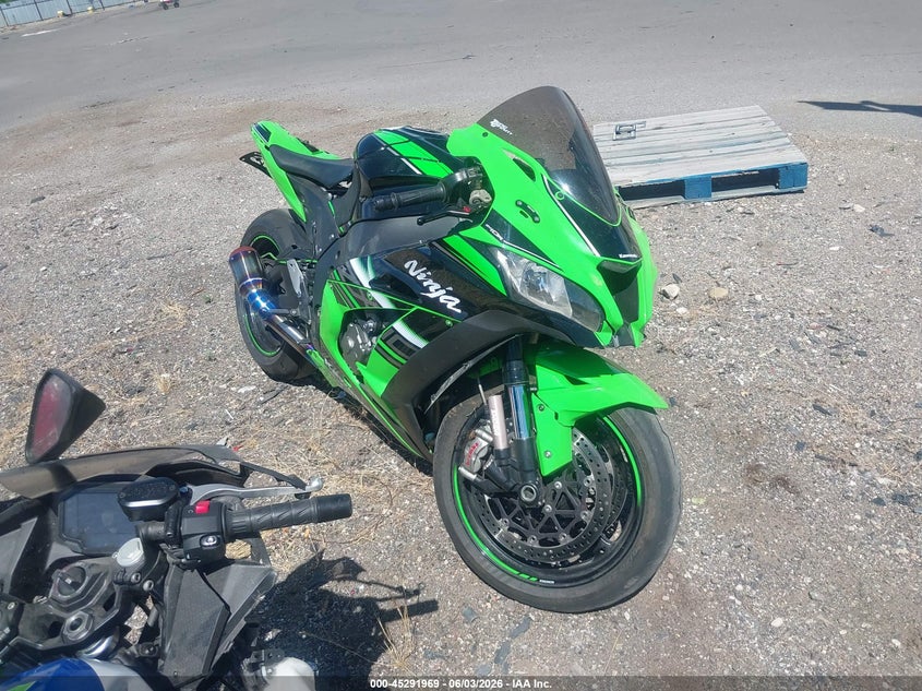 2016 Kawasaki Zx VIN JKAZXCR15GA000543 IAAI salvage auction — ROLLOVER, Salvage Title, sold $2,050 on 2026-07-28 (photo 1)