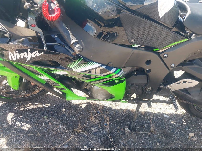2016 Kawasaki Zx VIN JKAZXCR15GA000543 IAAI salvage auction — ROLLOVER, Salvage Title, sold $2,050 on 2026-07-28 (photo 9)
