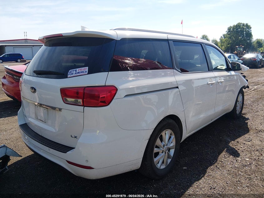 2017 Kia SEDONA VIN KNDMB5C14H6339723 IAAI salvage auction — FRONT END, Salvage Title, sold $375 on 2026-07-15 (photo 4)