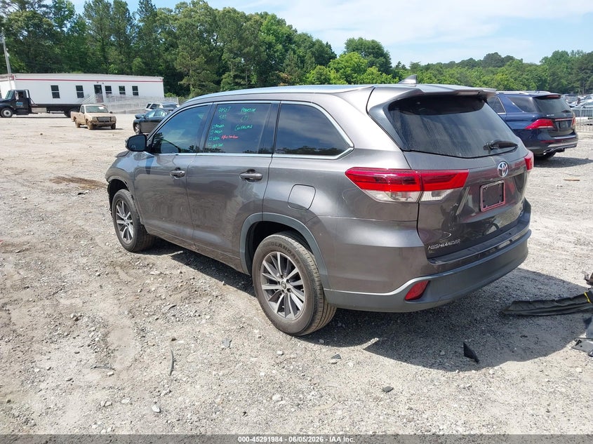 2018 Toyota Highlander VIN 5TDKZRFH7JS546860 IAAI salvage auction — FRONT END, Salvage Title, sold $7,400 on 2026-07-22 (photo 3)