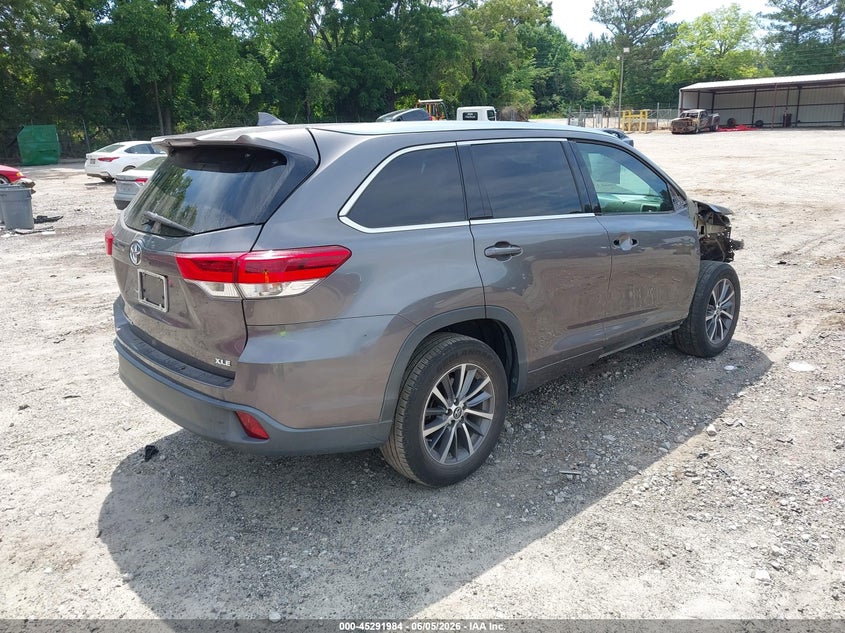 2018 Toyota Highlander VIN 5TDKZRFH7JS546860 IAAI salvage auction — FRONT END, Salvage Title, sold $7,400 on 2026-07-22 (photo 4)