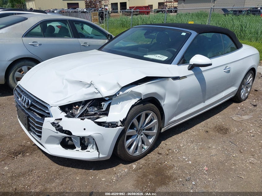 2018 Audi A5 VIN WAU2NGF53JN001831 IAAI salvage auction — LEFT FRONT, Salvage Title, sold $4,300 on 2026-07-09 (photo 2)
