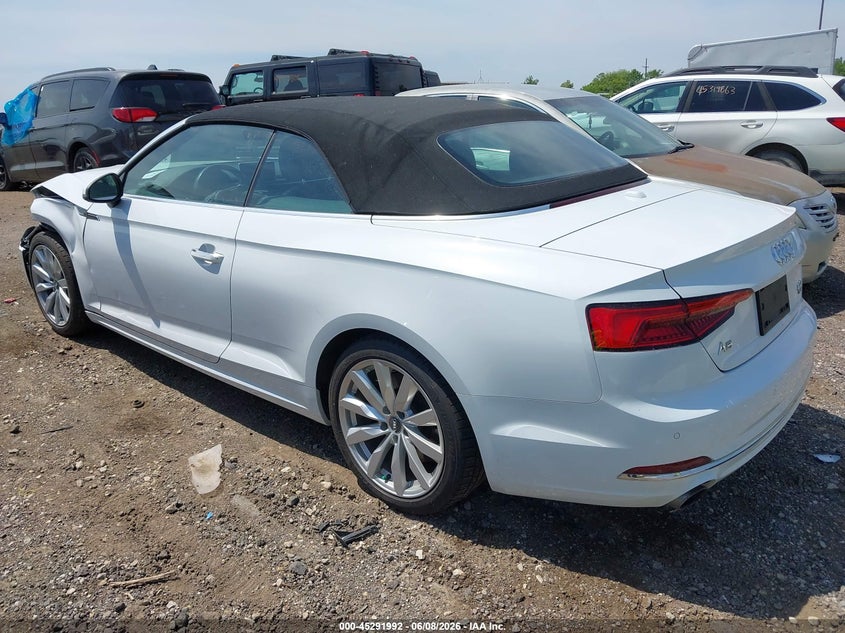 2018 Audi A5 VIN WAU2NGF53JN001831 IAAI salvage auction — LEFT FRONT, Salvage Title, sold $4,300 on 2026-07-09 (photo 3)