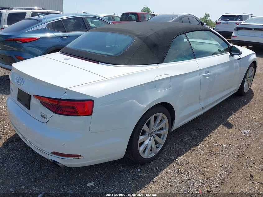 2018 Audi A5 VIN WAU2NGF53JN001831 IAAI salvage auction — LEFT FRONT, Salvage Title, sold $4,300 on 2026-07-09 (photo 4)