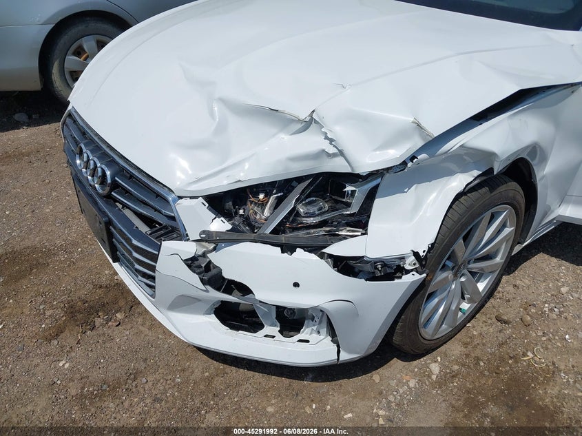 2018 Audi A5 VIN WAU2NGF53JN001831 IAAI salvage auction — LEFT FRONT, Salvage Title, sold $4,300 on 2026-07-09 (photo 6)