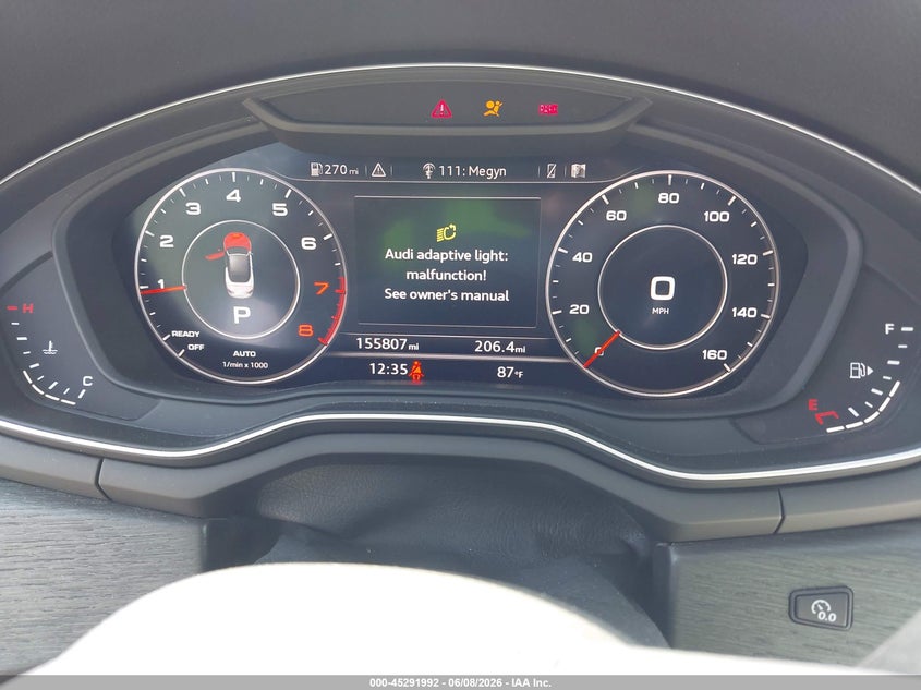 2018 Audi A5 VIN WAU2NGF53JN001831 IAAI salvage auction — LEFT FRONT, Salvage Title, sold $4,300 on 2026-07-09 (photo 7)