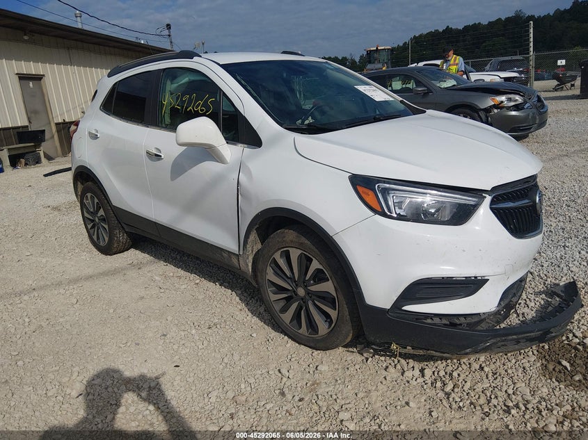 2021 Buick Encore VIN KL4CJESM6MB365116 IAAI salvage auction — FRONT & REAR, Salvage Title, sold $800 on 2026-07-24 (photo 1)