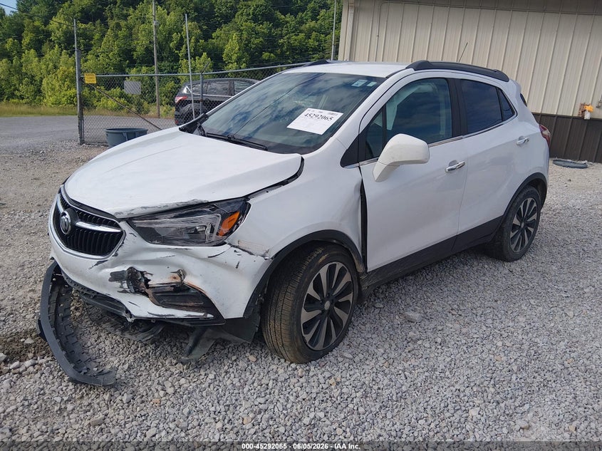 2021 Buick Encore VIN KL4CJESM6MB365116 IAAI salvage auction — FRONT & REAR, Salvage Title, sold $800 on 2026-07-24 (photo 2)