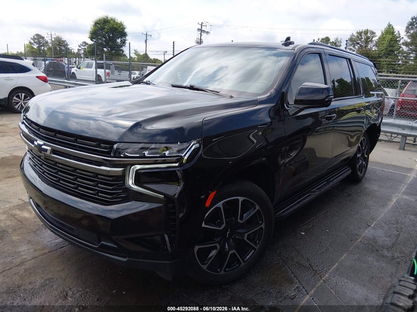 2022 Chevrolet Suburban VIN 1GNSKEKD1NR357388 IAAI salvage auction — REAR END, Salvage Title, sold $19,100 on 2026-07-31 (photo 2)