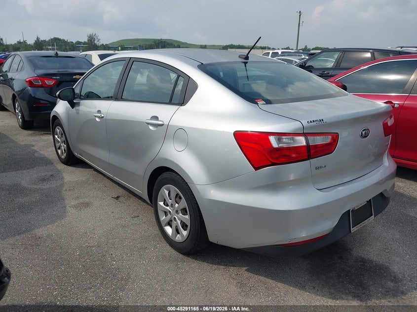 2016 Kia Rio VIN KNADM4A36G6548191 IAAI salvage auction — RIGHT SIDE, Clear (Florida), sold $1,975 on 2026-07-09 (photo 3)