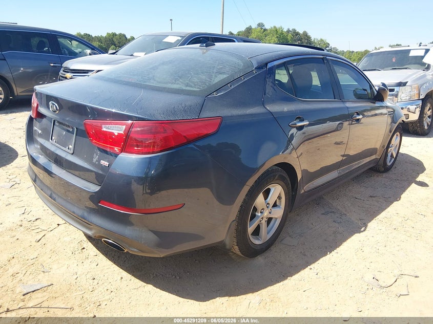 2015 Kia Optima VIN 5XXGM4A74FG481304 IAAI salvage auction — FRONT END, Salvage Title, sold $1,325 on 2026-07-20 (photo 4)