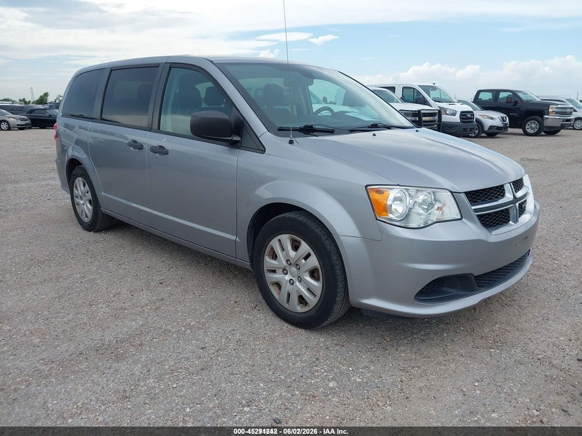 2020 Dodge Caravan VIN 2C4RDGBG0LR186227 IAAI salvage auction — NORMAL WEAR, Sf97 (Texas), sold $10,200 on 2026-07-07 (photo 1)