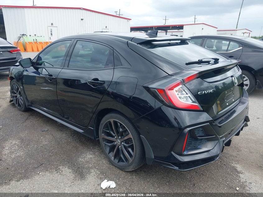 2021 Honda Civic VIN SHHFK7H4XMU201351 IAAI salvage auction — FRONT END, Salvage Title, sold $4,150 on 2026-07-14 (photo 3)