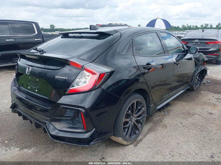 2021 Honda Civic VIN SHHFK7H4XMU201351 IAAI salvage auction — FRONT END, Salvage Title, sold $4,150 on 2026-07-14 (photo 4)