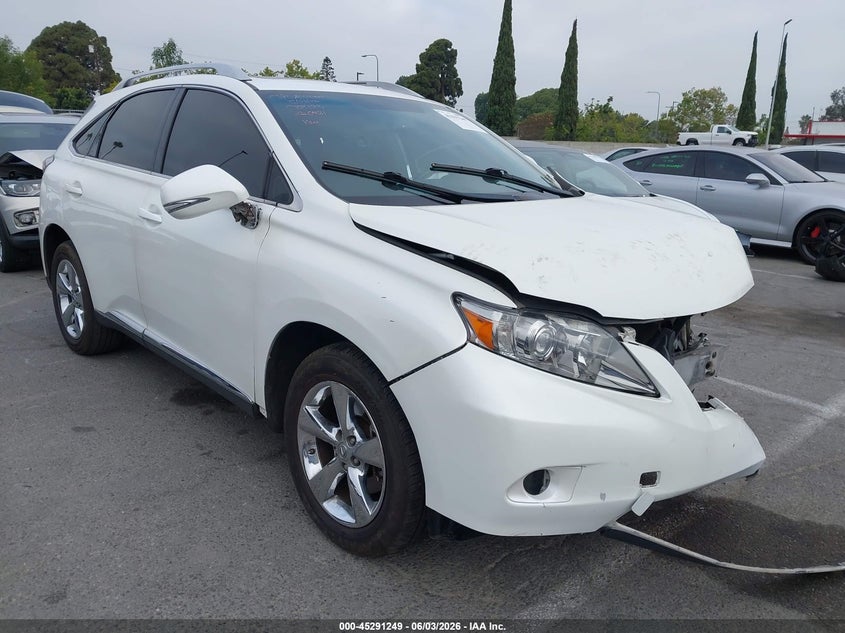 2010 Lexus Rx 350 VIN JTJZK1BA2A2400481 IAAI salvage auction — FRONT END, Salvage (California), sold $2,050 on 2026-07-17 (photo 1)