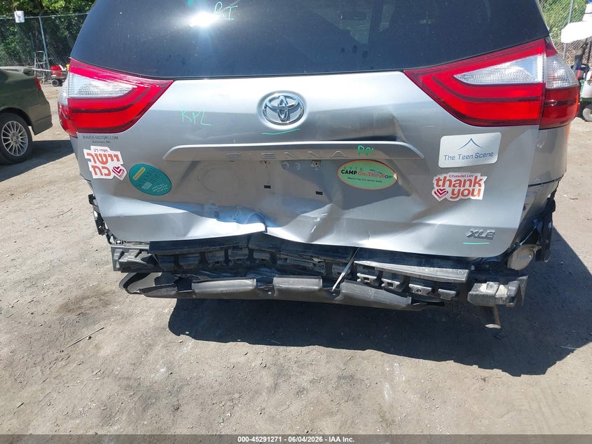 2015 Toyota Sienna VIN 5TDYK3DC0FS611865 IAAI salvage auction — FRONT & REAR, Salvage Title, sold $5,050 on 2026-07-14 (photo 6)