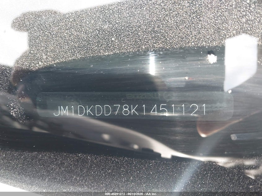 2019 Mazda Cx-3 VIN JM1DKDD78K1451121 IAAI salvage auction — FRONT END, Salvage (California), sold $2,200 on 2026-08-02 (photo 9)