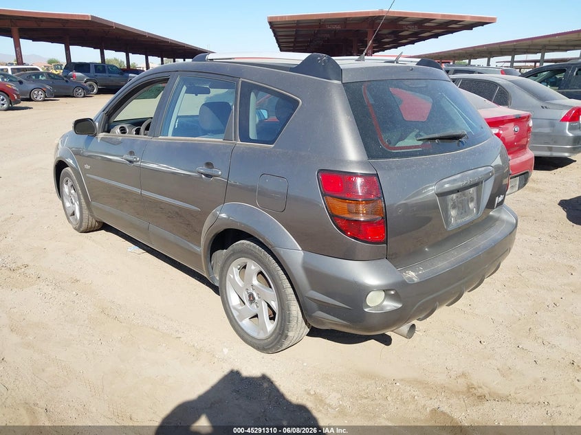 2005 Pontiac Vibe VIN 5Y2SL63825Z435853 IAAI salvage auction — NORMAL WEAR, Clear-Dealer Only (Arizona), sold $850 on 2026-07-14 (photo 3)