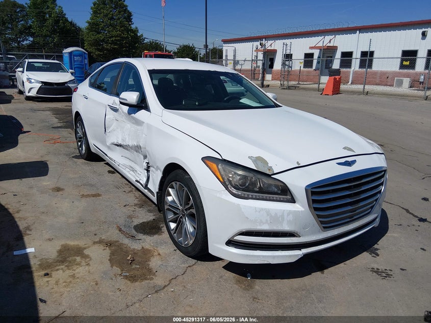 2016 Hyundai Genesis VIN KMHGN4JE2GU119295 IAAI salvage auction — RIGHT SIDE, Salvage Title, sold $2,550 on 2026-07-29 (photo 1)