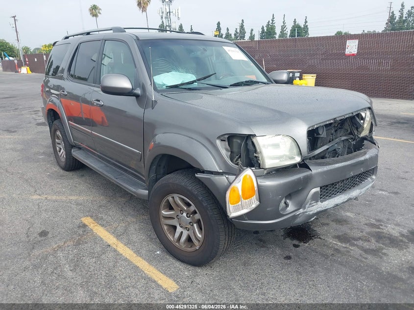 2004 Toyota Sequoia VIN 5TDZT38A54S238068 IAAI salvage auction — FRONT END, Salvage (California), sold $475 on 2026-07-29 (photo 1)