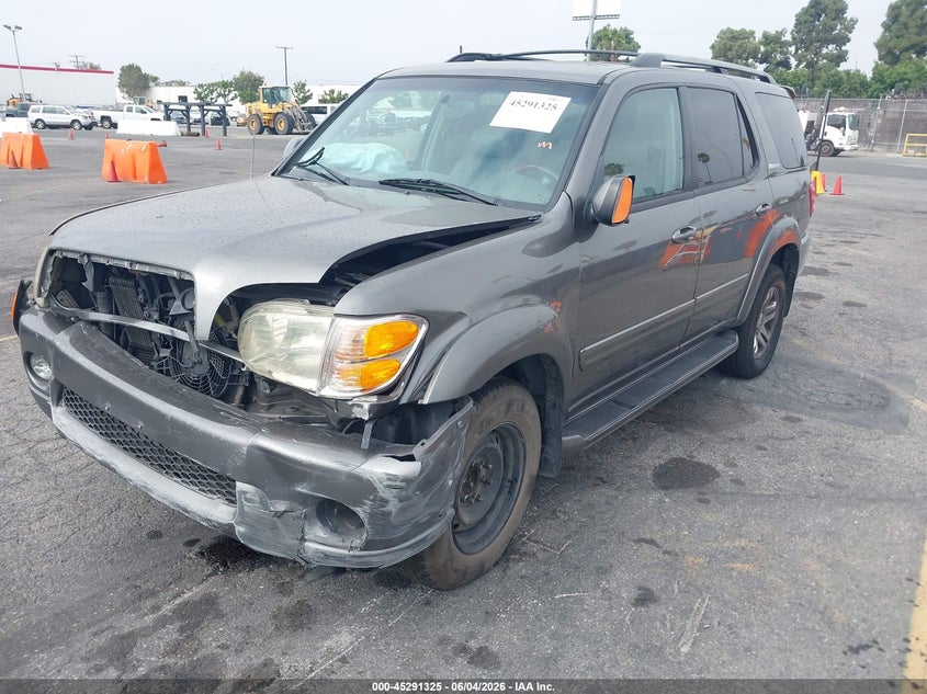2004 Toyota Sequoia VIN 5TDZT38A54S238068 IAAI salvage auction — FRONT END, Salvage (California), sold $475 on 2026-07-29 (photo 2)