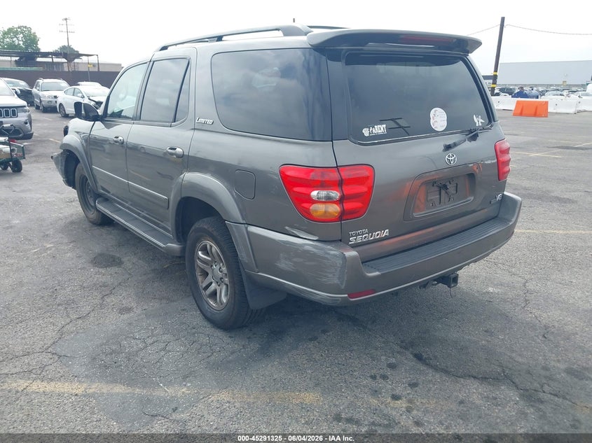 2004 Toyota Sequoia VIN 5TDZT38A54S238068 IAAI salvage auction — FRONT END, Salvage (California), sold $475 on 2026-07-29 (photo 3)