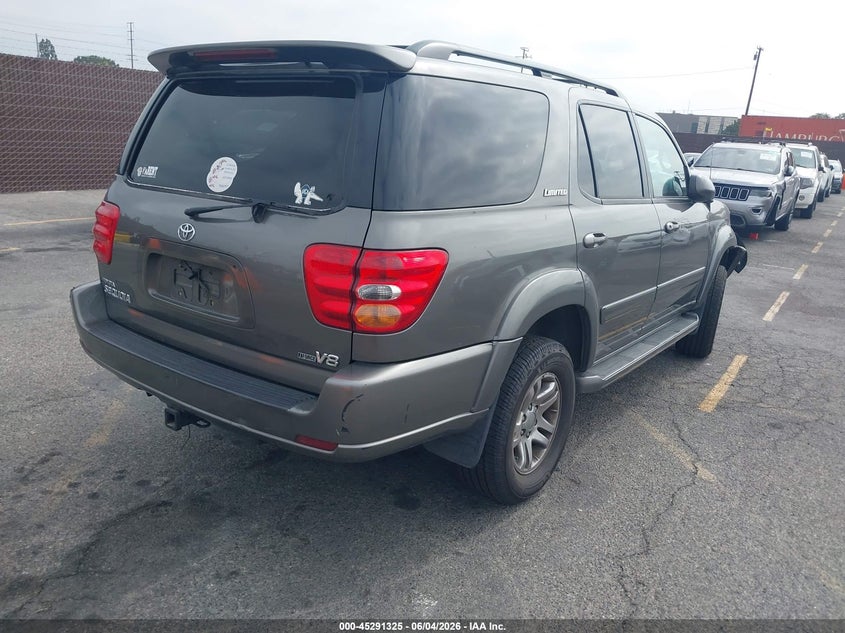 2004 Toyota Sequoia VIN 5TDZT38A54S238068 IAAI salvage auction — FRONT END, Salvage (California), sold $475 on 2026-07-29 (photo 4)