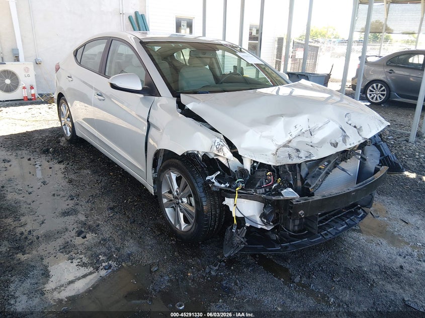 2017 Hyundai Elantra VIN KMHD84LF9HU422902 IAAI salvage auction — FRONT END, Salvage Title, sold $2,050 on 2026-07-20 (photo 1)