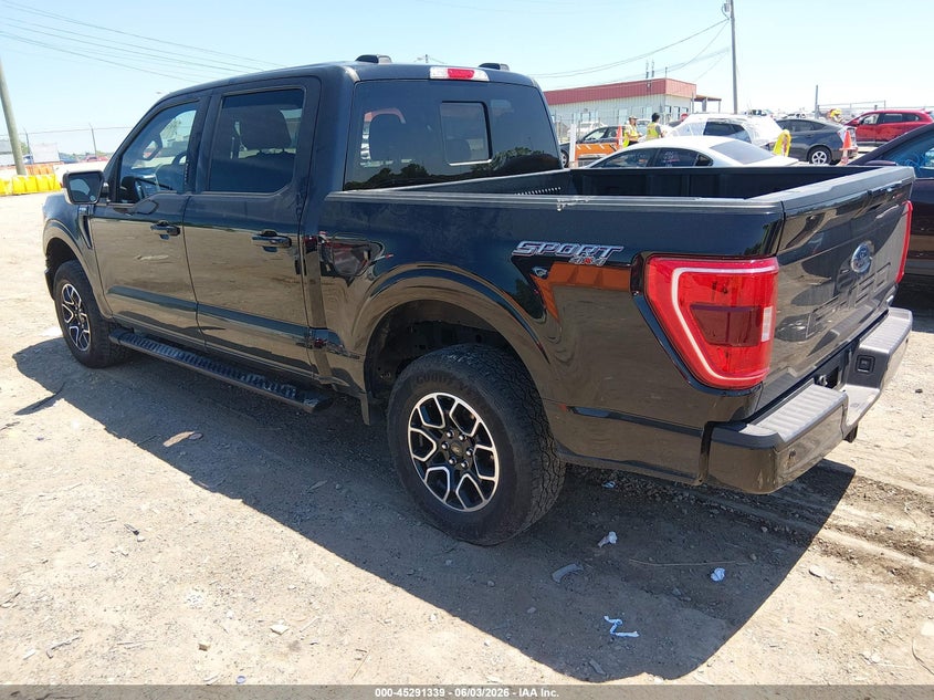 2023 Ford F-150 VIN 1FTEW1EP6PFA21460 IAAI salvage auction — SIDE, Salvage Title, sold $12,100 on 2026-07-31 (photo 3)