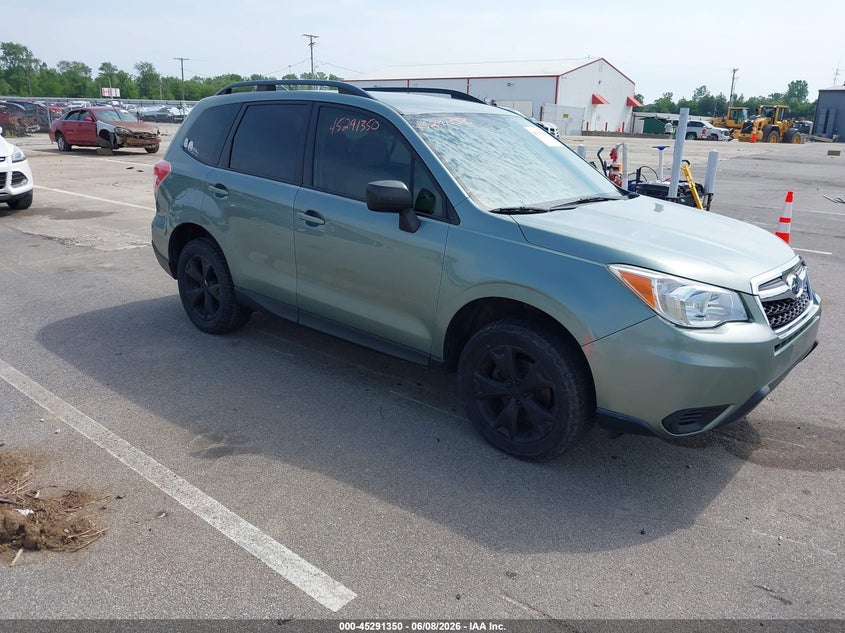 2016 Subaru Forester VIN JF2SJABC8GH537148 IAAI salvage auction — LEFT SIDE, Salvage (Indiana), sold $525 on 2026-07-24 (photo 1)