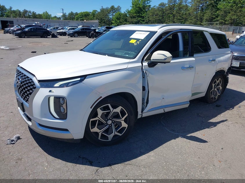 2021 Hyundai Palisade VIN KM8R7DHE4MU264259 IAAI salvage auction — LEFT SIDE, Mv-907A (New York), sold $125 on 2026-07-21 (photo 2)