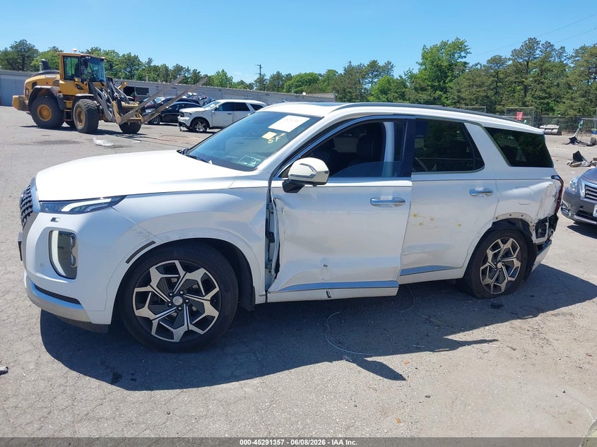 2021 Hyundai Palisade VIN KM8R7DHE4MU264259 IAAI salvage auction — LEFT SIDE, Mv-907A (New York), sold $125 on 2026-07-21 (photo 6)