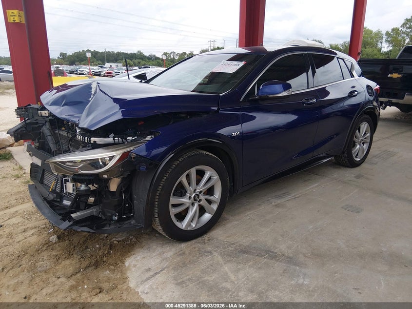 2018 Infiniti Qx30 VIN SJKCH5CP9JA055681 IAAI salvage auction — FRONT END, Salvage Title, sold $325 on 2026-07-14 (photo 2)